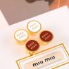 MIU MIU缪缪纽扣耳钉耳环