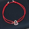 Qeelin麒麟 满钻葫芦红绳手链手绳
