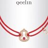 Qeelin麒麟 满钻葫芦红绳手链手绳