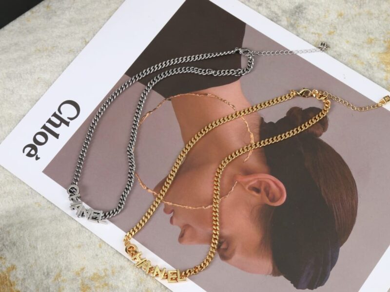 ☑️CHANEL香奈儿中古链条字母项链 - Image 6
