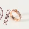 ☑️ 爱马仕HERMES纽扣戒指
