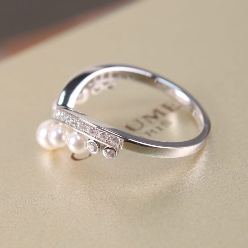 尚美巴黎 CHAUMET 皇冠珍珠戒指 - Image 9