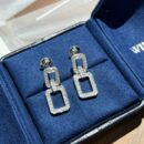 HARRY WINSTON HW海瑞温时顿满钻方形耳钉耳环