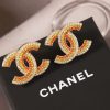 ☑️CHANEL香奈儿c1双c彩钻耳钉耳环