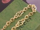Gucci古驰金色互扣式珐琅双G手链