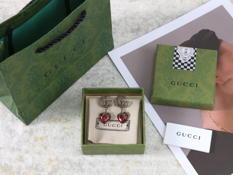 Gucci古驰草莓🍓项链 手链 耳钉耳环 - Image 23