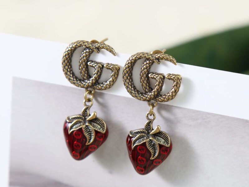 Gucci古驰草莓🍓项链 手链 耳钉耳环 - Image 30