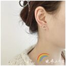 ☑️CHANEL香奈儿c1双c彩钻拼色耳钉耳环