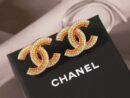 ☑️CHANEL香奈儿c1双c彩钻耳钉耳环