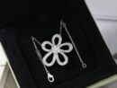 Van Cleef &Arpels 梵克雅宝Rose de Noel满钻花朵项链 耳拍耳钉