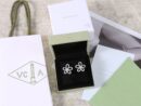 Van Cleef &Arpels 梵克雅宝Rose de Noel满钻花朵项链 耳拍耳钉