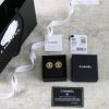 ☑️CHANEL香奈儿金色双c圆形耳钉耳环