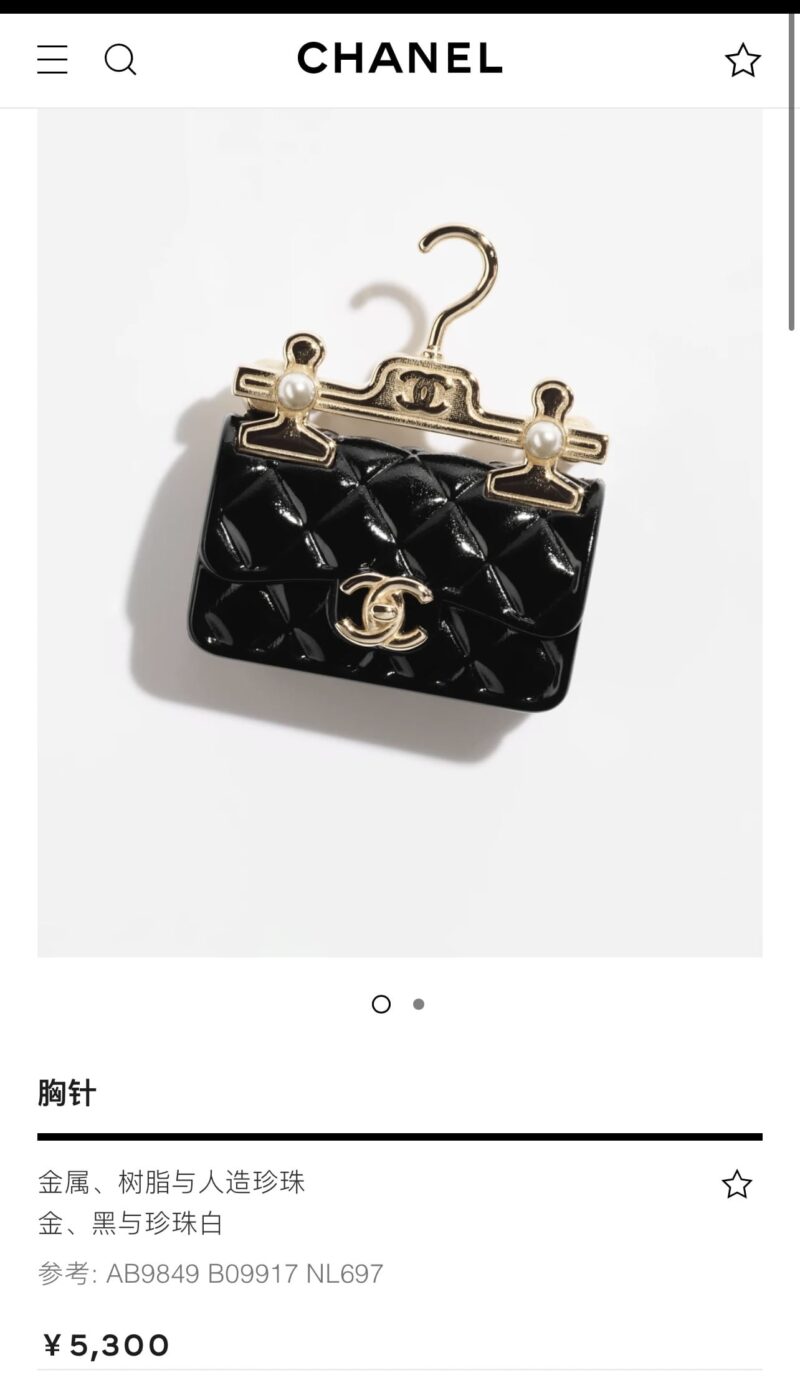 ☑️CHANEL香奈儿双c衣架包包胸针 - Image 4