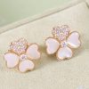 Van Cleef &Arpels 梵克雅宝cosmos 四叶草贝母耳拍