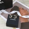 ☑️CHANEL香奈儿c1双c黑白耳钉耳环