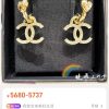 ☑️CHANEL香奈儿c2金色双c桃心爱心耳钉耳环