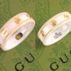 古驰gucci双G黑白陶瓷戒指