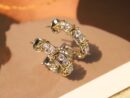 ☑️TIFFANY&Co.蒂芙尼分色交叉耳钉耳环
