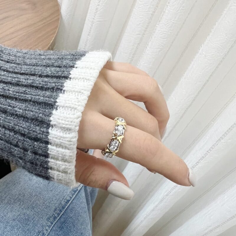 ☑️TIFFANY&Co.蒂芙尼分色交叉戒指 - Image 5