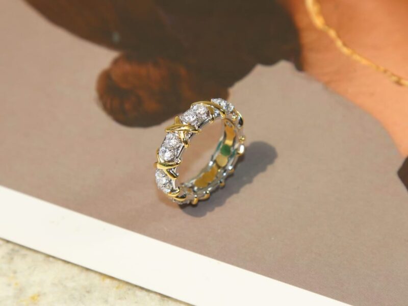 ☑️TIFFANY&Co.蒂芙尼分色交叉戒指 - Image 6