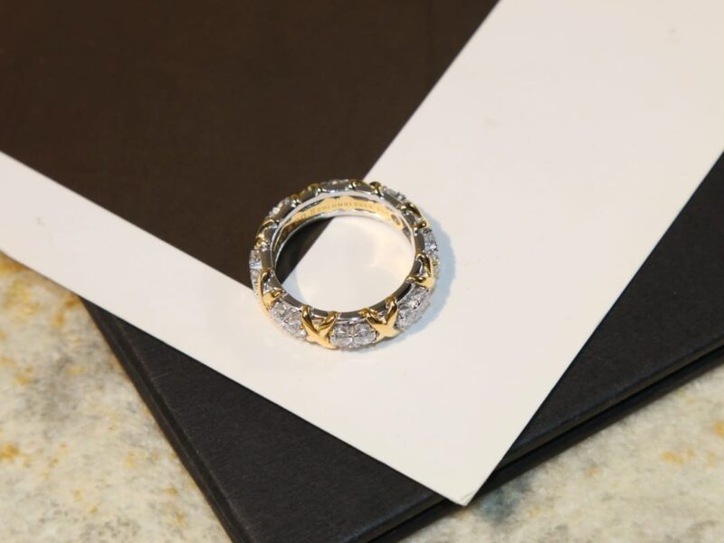 ☑️TIFFANY&Co.蒂芙尼分色交叉戒指 - Image 8