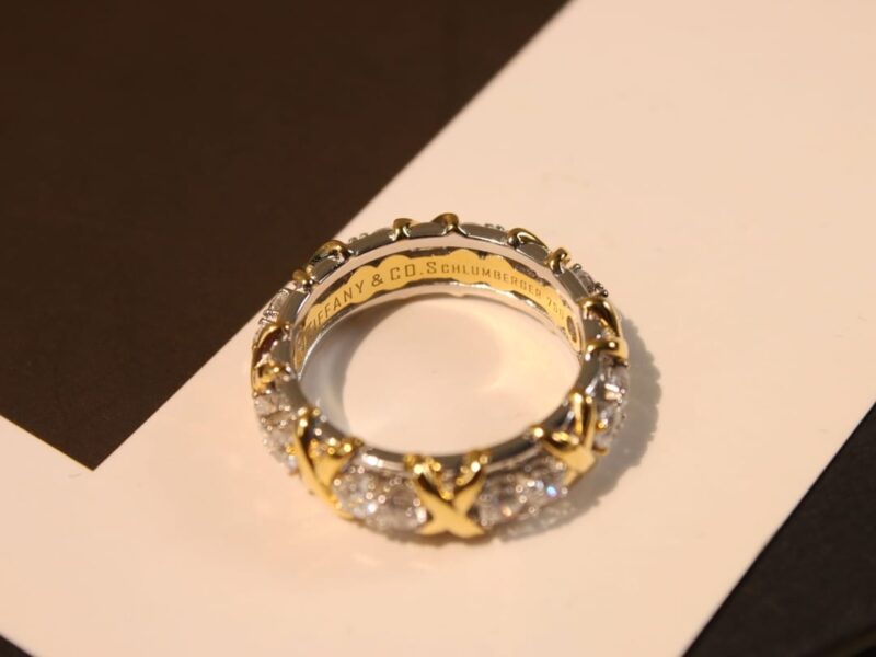 ☑️TIFFANY&Co.蒂芙尼分色交叉戒指 - Image 9