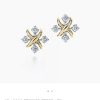 wsxc1677329011591_2.jpg ☑️TIFFANY&Co.蒂芙尼分色交叉耳钉耳环