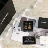 ☑️CHANEL香奈儿C2金色双c圆形耳钉耳环
