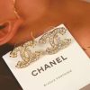 ☑️CHANEL香奈儿c1满钻双c耳钉耳环