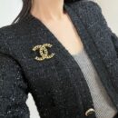 ☑️CHANEL香奈儿金色桃心爱心胸针