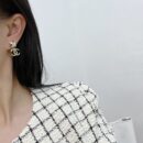 ☑️CHANEL香奈儿c2双C交叉满钻耳钉耳环