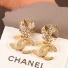 ☑️CHANEL香奈儿c2双C交叉满钻耳钉耳环