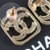 ☑️CHANEL香奈儿c1双c镂空满钻耳钉耳环