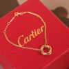 卡地亚Trinity系列三色三环手链