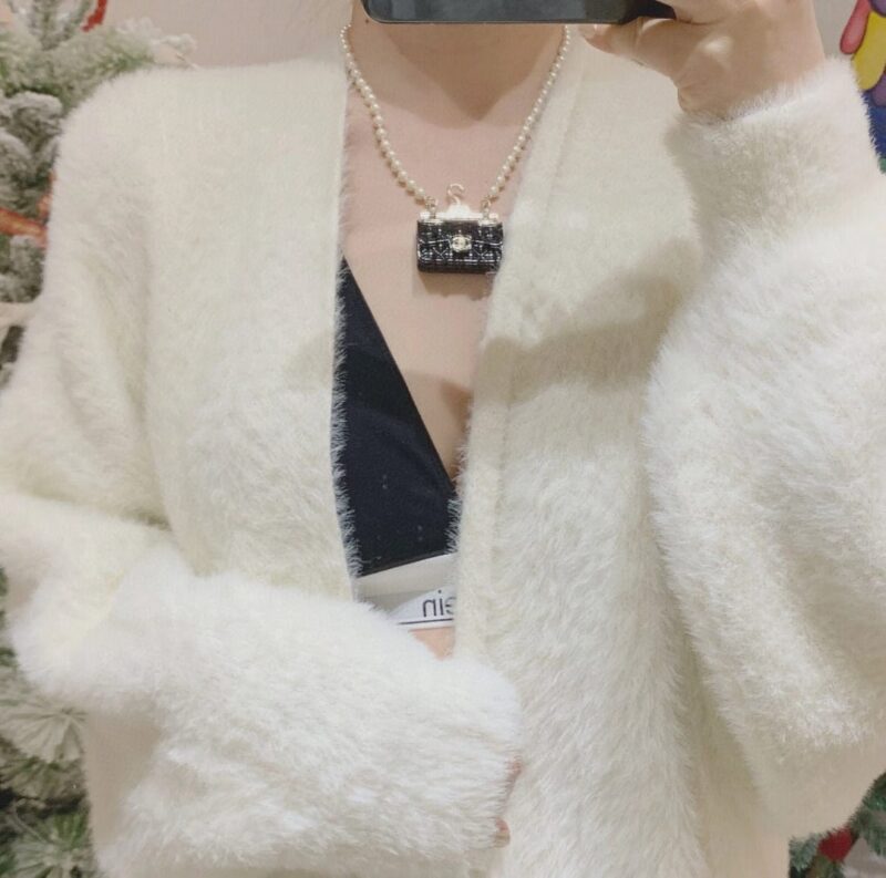 ☑️CHANEL香奈儿双c衣架包包珍珠项链 - Image 5