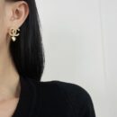 ☑️CHANEL香奈儿c2双C满钻桃心爱心耳钉耳环