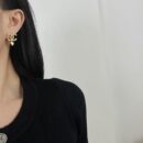 ☑️CHANEL香奈儿c2双C满钻桃心爱心耳钉耳环