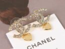 ☑️CHANEL香奈儿c2双C满钻桃心爱心耳钉耳环