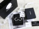 ☑️CHANEL香奈儿c1双c半圆满钻耳钉耳环