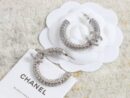 ☑️CHANEL香奈儿c1双c半圆满钻耳钉耳环