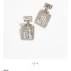 ☑️CHANEL香奈儿c2双c满钻香水瓶耳钉耳环