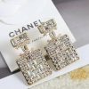 ☑️CHANEL香奈儿c2双c满钻香水瓶耳钉耳环
