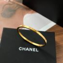 ☑️CHANEL香奈儿双c字母金色手镯手环