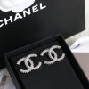 ☑️CHANEL香奈儿c1双c满钻耳钉耳环
