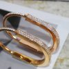 Tiffany Lock满钻 半钻 间隔钻 光面版锁头手镯手环