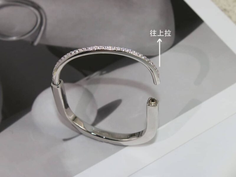 Tiffany Lock满钻 半钻 间隔钻 光面版锁头手镯手环 - Image 13