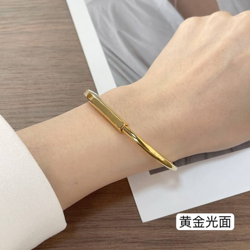 Tiffany Lock满钻 半钻 间隔钻 光面版锁头手镯手环 - Image 7