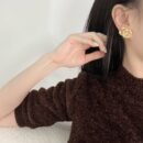 ☑️CHANEL香奈儿中古金色双c耳夹耳环