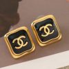 ☑️CHANEL香奈儿C1双c方形耳钉耳环