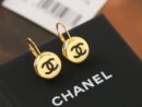 ☑️CHANEL香奈儿双c金色小金豆耳钉耳环